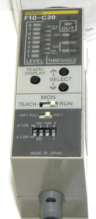 OMRON F10-C20 PATTERN MATCHING SENSOR F10C20 SOURCE 24VDC 0.3A