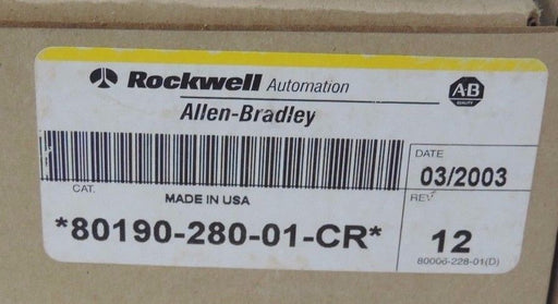 ALLEN BRADLEY 80190-280-01-CR PC BOARD 80190-280-01-R REV 12