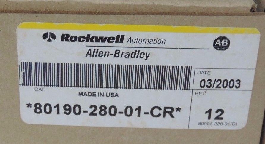 ALLEN BRADLEY 80190-280-01-CR PC BOARD 80190-280-01-R REV 12
