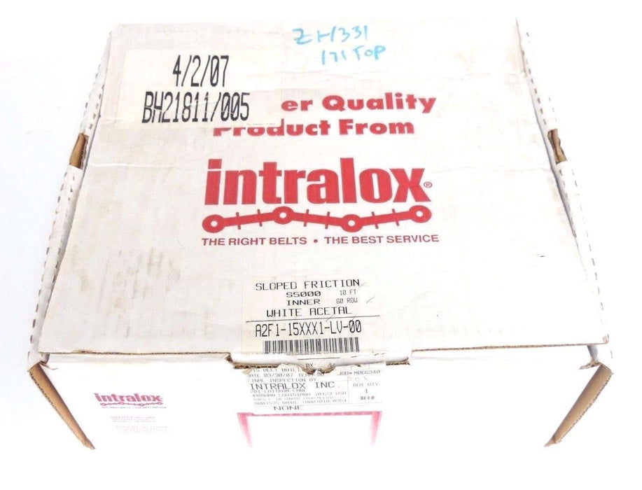 NIB INTRALOX A2F1-15XXX1-LV-00  S5000 10' SLOPED FRICTION BELT A2F115XXX1LV00