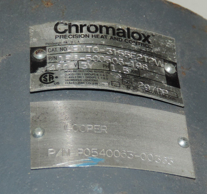 CHROMALOX ARMTO-3155E2T2VWXX IMMERSION HEATER, 160V, 3YPH, 1.5KW