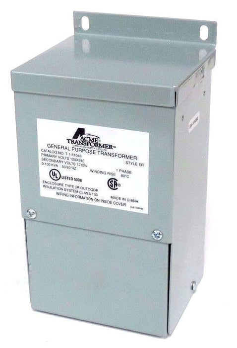 NIB ACME T1-81048 GENERAL PURPOSE TRANSFORMER 1 PHASE 120-240V 60HZ T181048