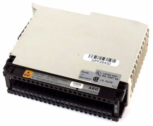 AEG DAU 202 OUTPUT MODULE ANALOG 6728-042.244666 REV 17 DAU202