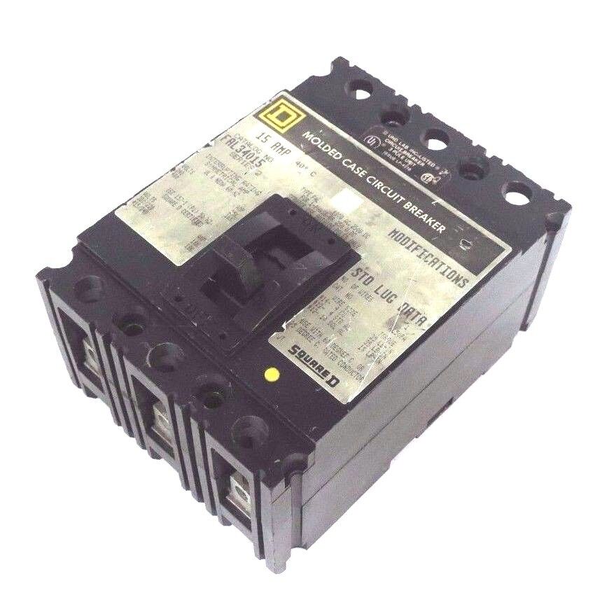 SQUARE D FAL34015 MOLDED CASE CIRCUIT BREAKER SERIES 2, 480V, 15A