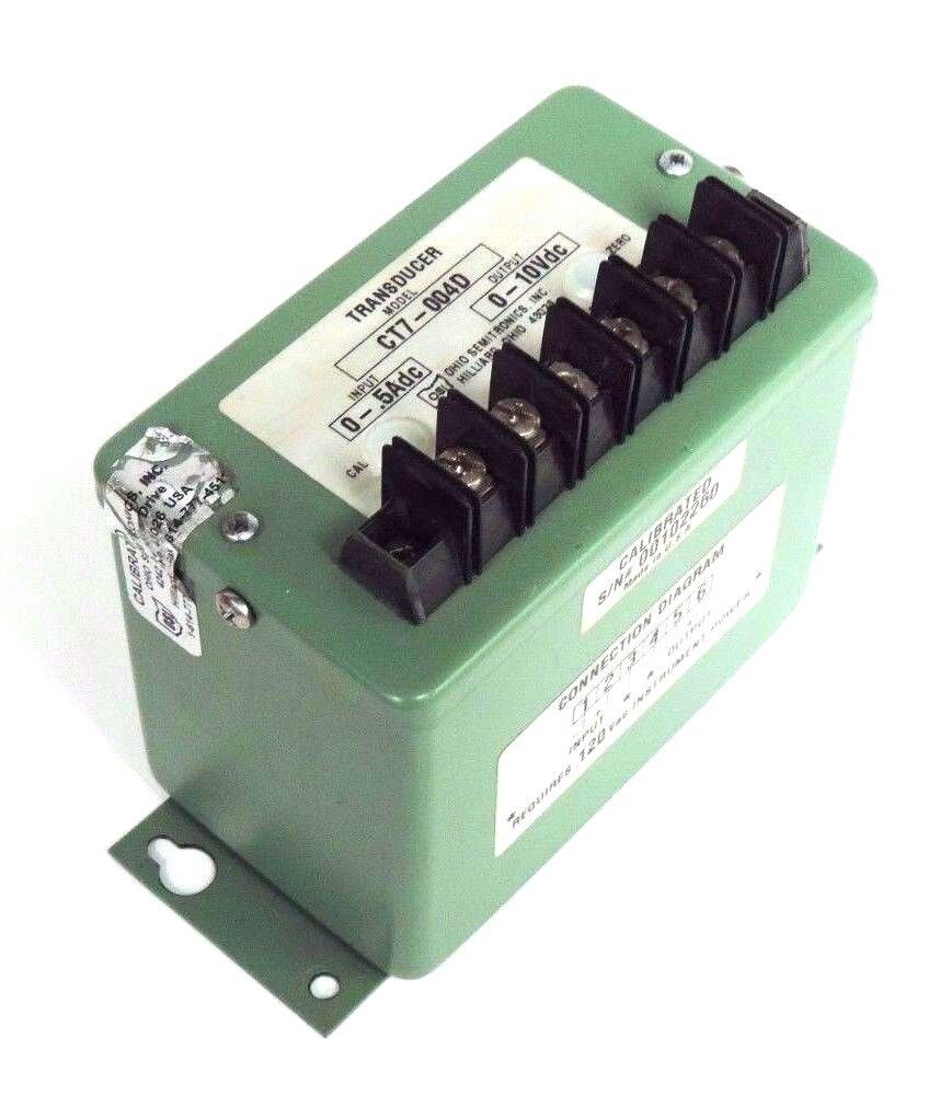 OHIO SEMITRONICS CT7-004D TRANSDUCER 0-.5DC, 0-10VDC, CT7004D