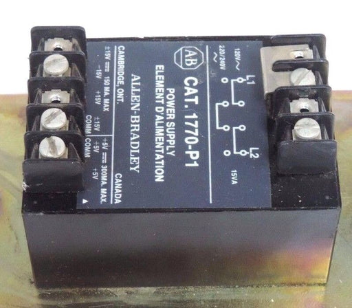 ALLEN BRADLEY 1770-P1 POWER SUPPLY 15AMP 120-240V 1770P1