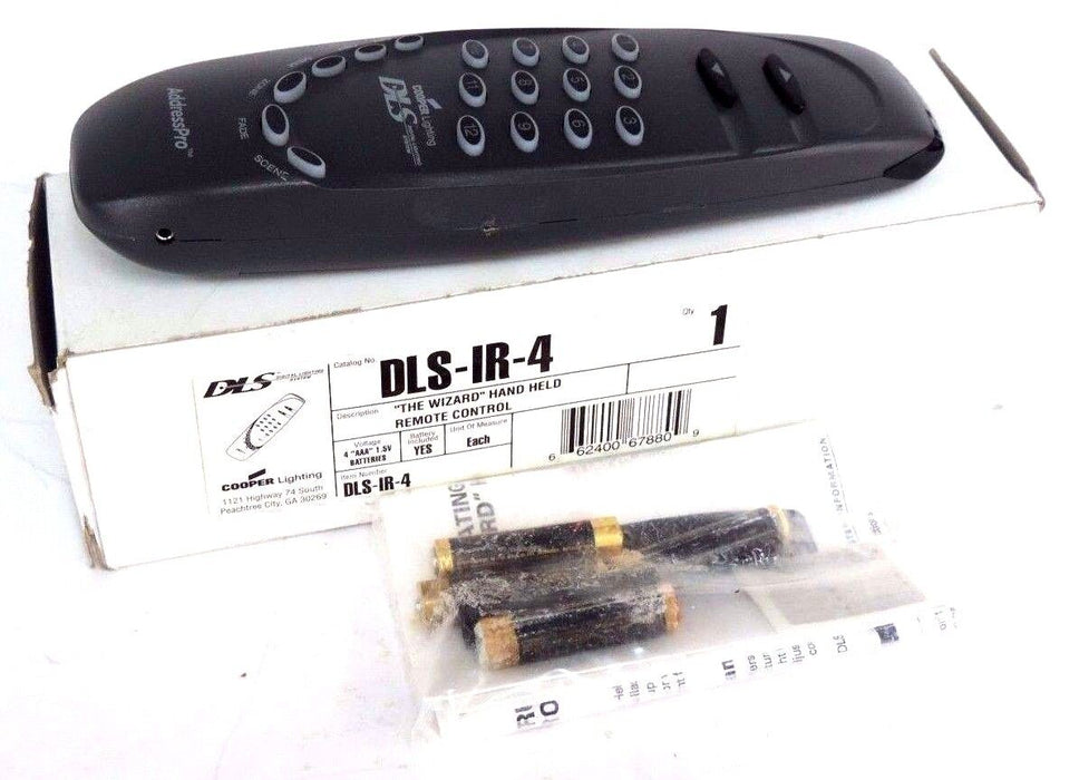 NIB DLS COOPER LIGHTING DLS-IR-4 REMOTE DLSIR3