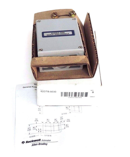 NIB ALLEN BRADLEY 42DTB-5000 SER. B TERMINAL BASES 10-30VDC, 42DTB5000