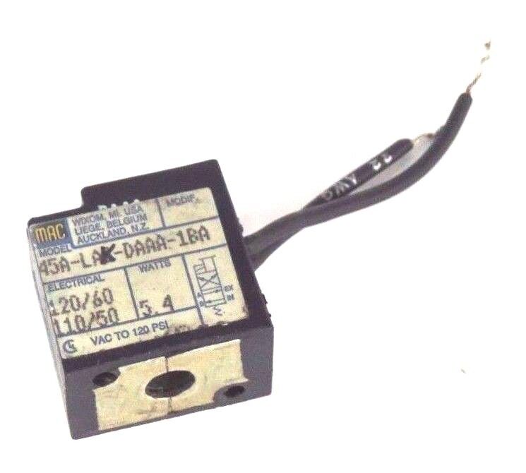 MAC 45A-LAK-DAAA-1BA VALVE COIL 110-120V 50/60HZ 5.4WATT 45ALAKDAAA1BA