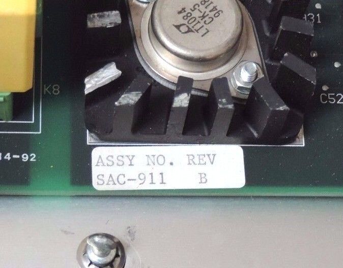 IIS SERVOPRO-1500LM DRIVE PCB 911110 REV. A CONTROLLER, SAC-911 REV. B, 504662