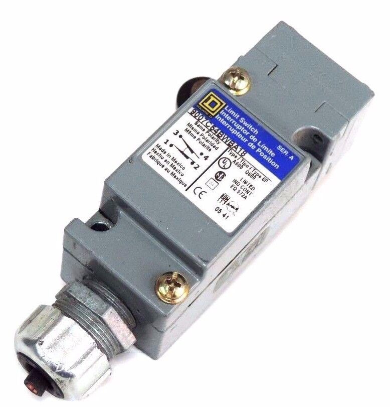 SQUARE D 9007C54BWBA18 LIMIT SWITCH SER A W/ 9007 TYPE B OPERATING HEAD