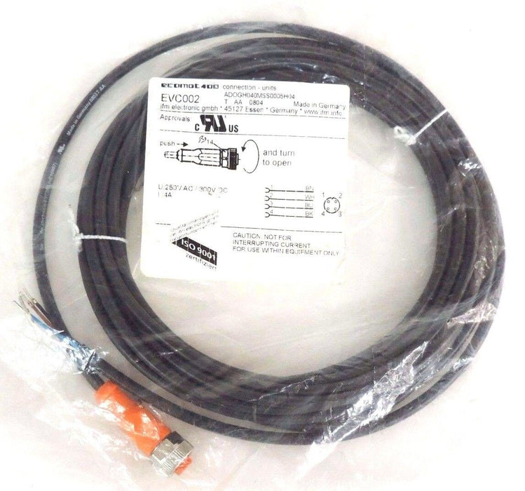 NIB IFM ECOMAT EVC002 CONNECTION UNIT ADOGH040MSS0005H04, 250VAC, 300VDC