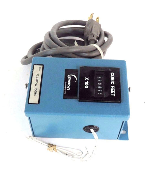 NEW INVENSYS KE610F3 100X CUBIC FEET METER 12V, 3W, 10CPS / ENCLOSURE