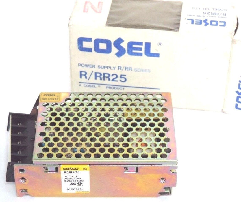 NIB COSEL R25U-24 POWER SUPPLY R25U24, R/RR SERIES R/RR25
