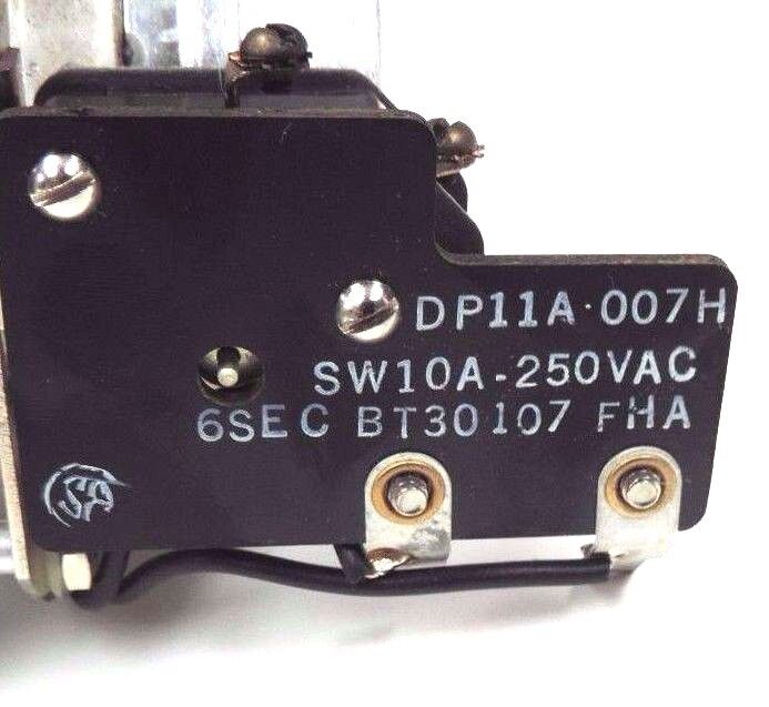 NIB TALLY DP11A-007H DELAY TIMER SW10A, 250VAC, 6SEC., BT30107, DP11A007H