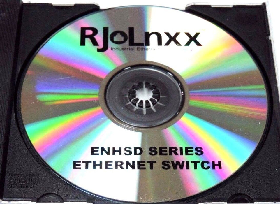 NIB WOODHEAD RJ LNXX ENHSDUR-S5 5 PORT ETHERNET SWITCH REV. 1.01 W/ SOFTWARE