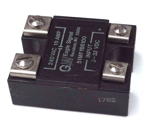 EAGLE SIGNAL 51MF1B6100 SOLID-STATE RELAY IN 3-32 VDC OUT 240VAC/10AMP