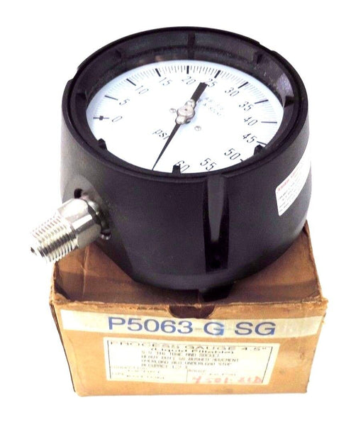 NIB ASHCROFT P5063-G-SG AISI 316 TUBE & SOCKET 4.5'' PROCESS GAUGE 60 PSI