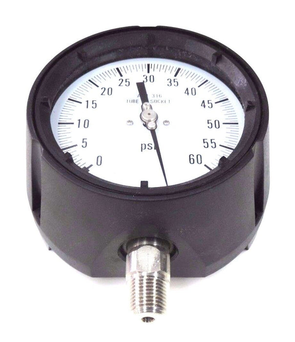 NIB ASHCROFT P5063-G-SG AISI 316 TUBE & SOCKET 4.5'' PROCESS GAUGE 60 PSI