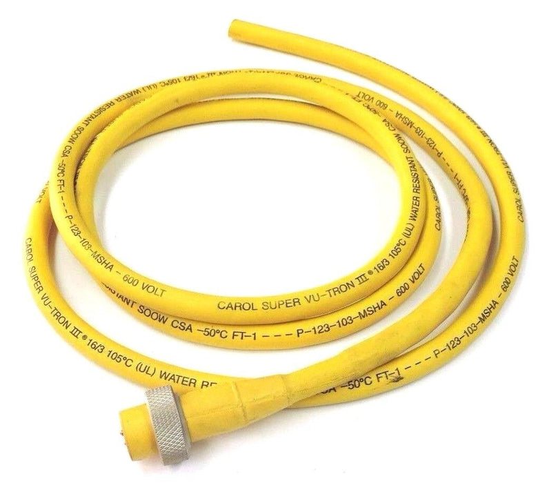 NEW CAROL SUPER VU-TRON III 16/3 SOOW CSA 600V, 6FT CABLE