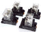 LOT OF 4 ALLEN BRADLEY 700-HF34Z24 RELAYS SER. B W/ 700-HN139 SOCKETS SER. A