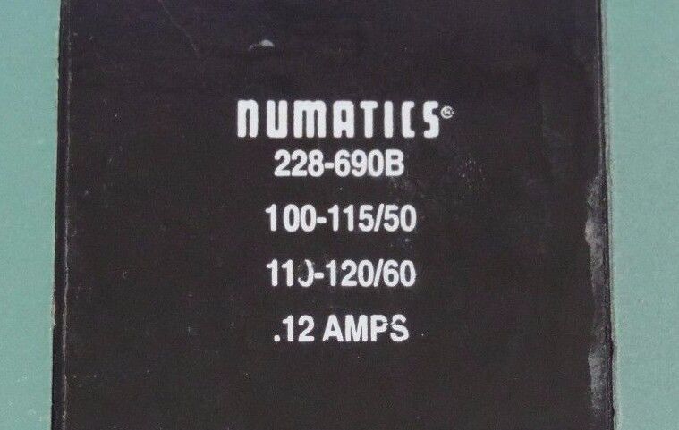 NEW NUMATICS A12SS4008000030 DOUBLE SOLENOID VALVE 150PSI 110-120V 50/60HZ