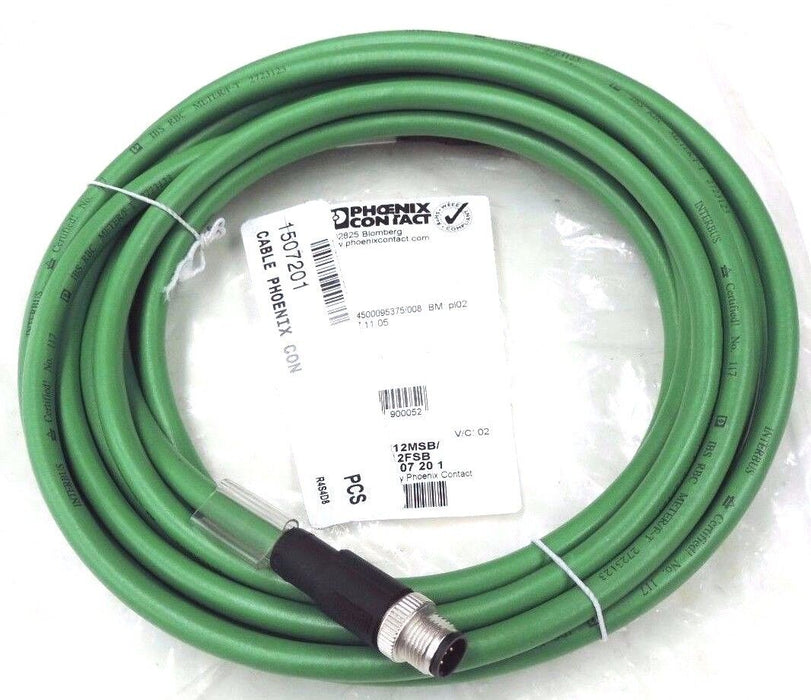 NEW PHOENIX CONTACT SAC-5P-M12MSB/5,0-900/M12FSB CABLE CONN. ORD. NO. : 1507201
