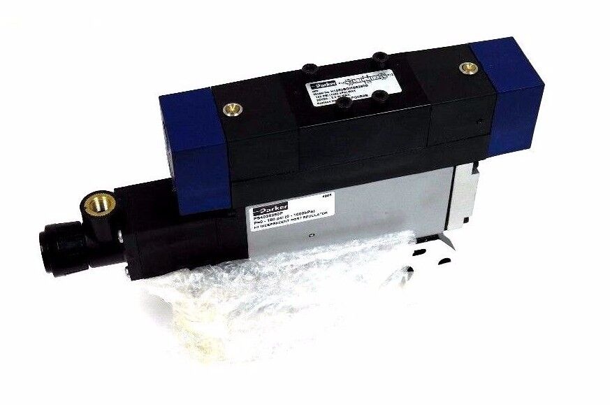 NIB PARKER H1563BGMB9260B PNEUMATIC VALVE 1/4" D SOL 3POS 24VDC PS4038260P