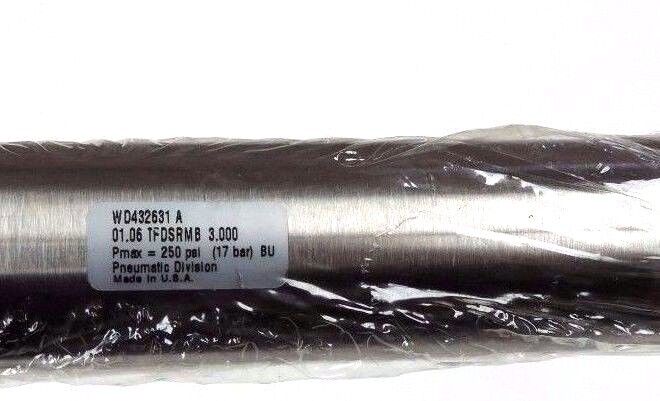 NEW PARKER WD432631 A PNEUMATIC CYLINDER 01.06 TFDSRMB 3.000 PMAX = 250 PSI