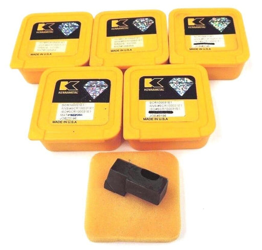 LOT OF 5 NEW KENNAMETAL SCR100031E1 INSERTS