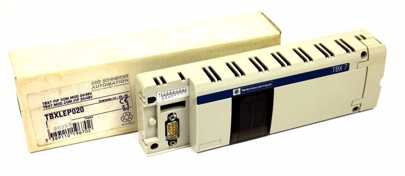 NIB SCHNEIDER ELECTRIC TELEMECANIQUE TBXLEP020 TBX7 MODCOM.FIP 24/48V TBX-LEP020