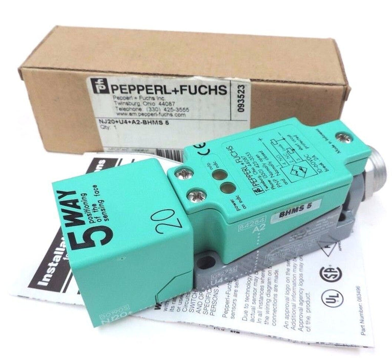 NIB PEPPERL+FUCHS NJ20+U4+A2-BHMS 5 SENSOR NJ20U4A2BHMS5, 10-60VDC