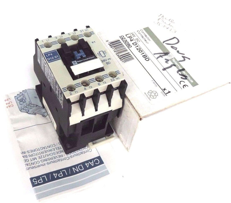 NIB TELEMECANIQUE LP4D1201BD CONTACTOR LP4-D1201BD, 24V DC