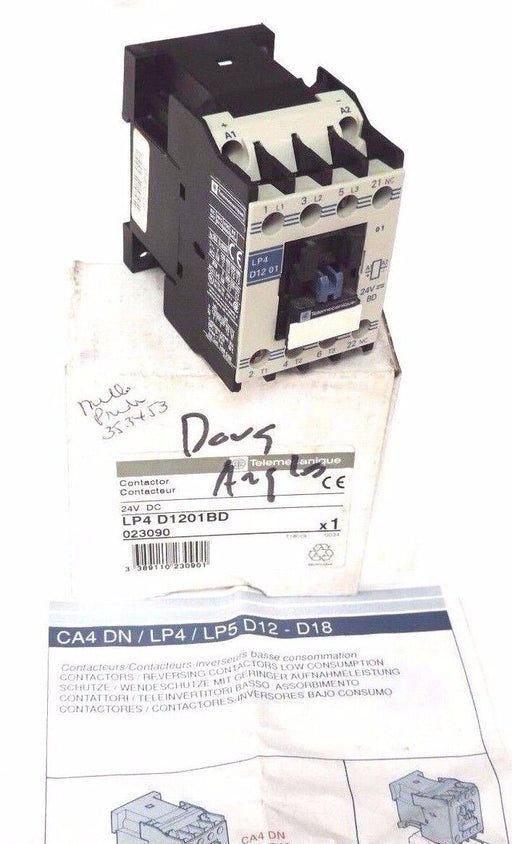 NIB TELEMECANIQUE LP4D1201BD CONTACTOR LP4-D1201BD, 24V DC