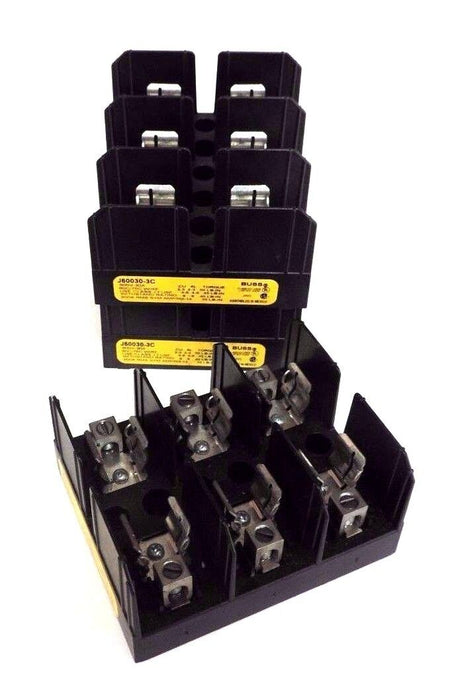 3 COOPER BUSSMAN J60030-3CR, J60030-3C FUSE HOLDERS 600V, 30A, 60/75C, J60030C