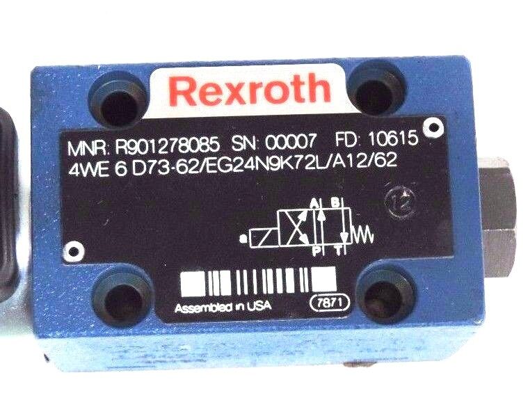 NEW REXROTH 4WE 6 D73-62/EG24N9K72L/A12/62 HYDRAULIC VALVE R901278085