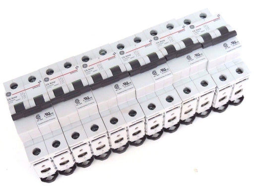BOX OF 6 NEW GENERAL ELECTRIC EP62ULC06 CIRCUIT BREAKERS EP62UL, 2-POLE, 277VAC