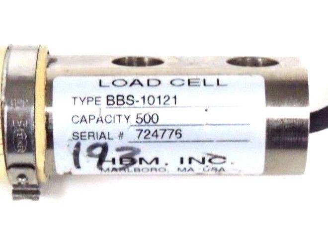 HBM INC. BBS-10121 LOAD CELL 500LBS. CAPACITY BBS10121