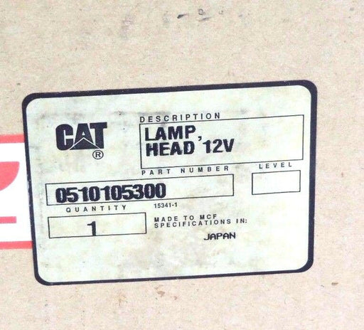 NEW SEALED CATERPILLAR 0510105300 LAMP HEAD 12V, 55WATT, 0510-10105300