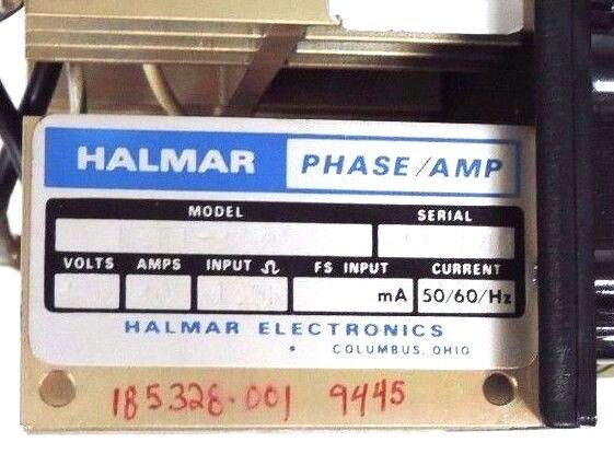 HALMAR LZF1-4840 POWER CONTROLLER 480V, 40A, 500OHMS, 50/60HZ, LZF14840