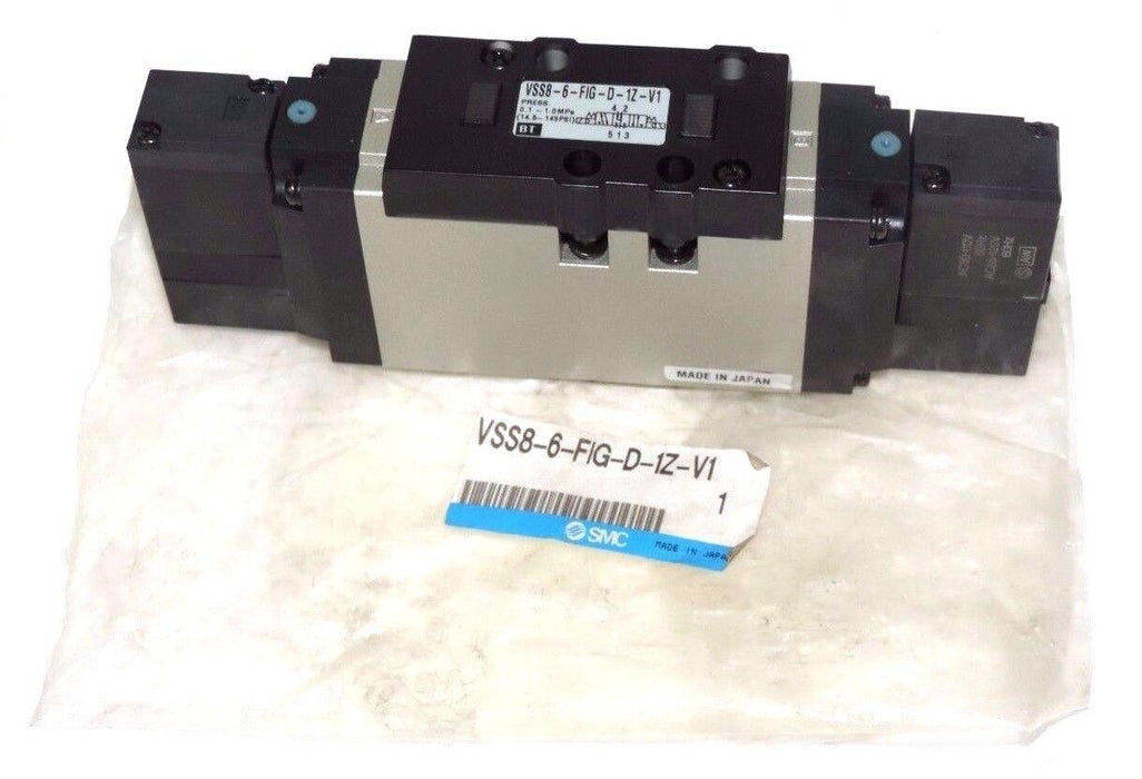 NEW SMC VSS8-6-FIG-D-1Z-V1 VALVE VSS86FIGD1ZV1, 0.1~1.0MPa - MISSING GASKET