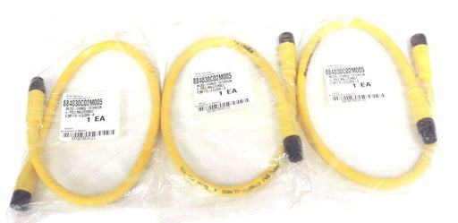LOT OF 3 NEW BRAD HARRISON 884030C02M005 MICRO-CHANGE EXTENSION CORDS 0.5M, 4P