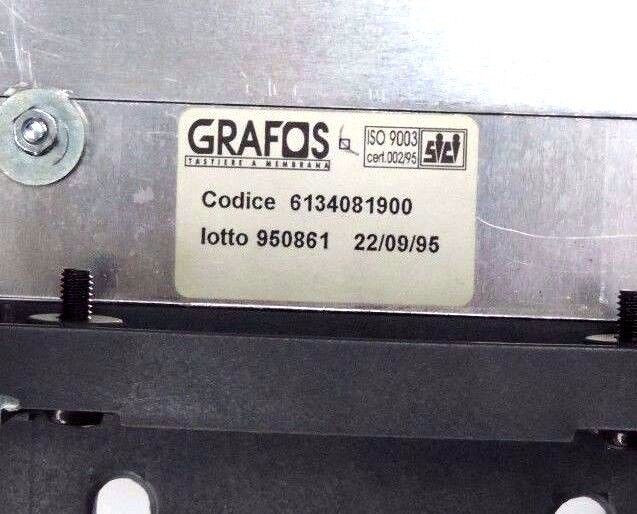 GRAFOS 6134081900 FACE PLATE W/ GRAFOS 6134189300 PLATE