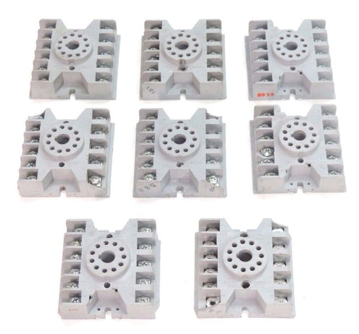 LOT OF 8 POTTER & BRUMFIELD 27E123 RELAY SOCKETS