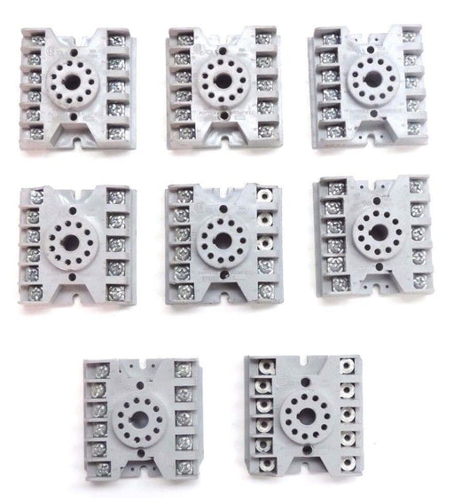LOT OF 8 POTTER & BRUMFIELD 27E123 RELAY SOCKETS