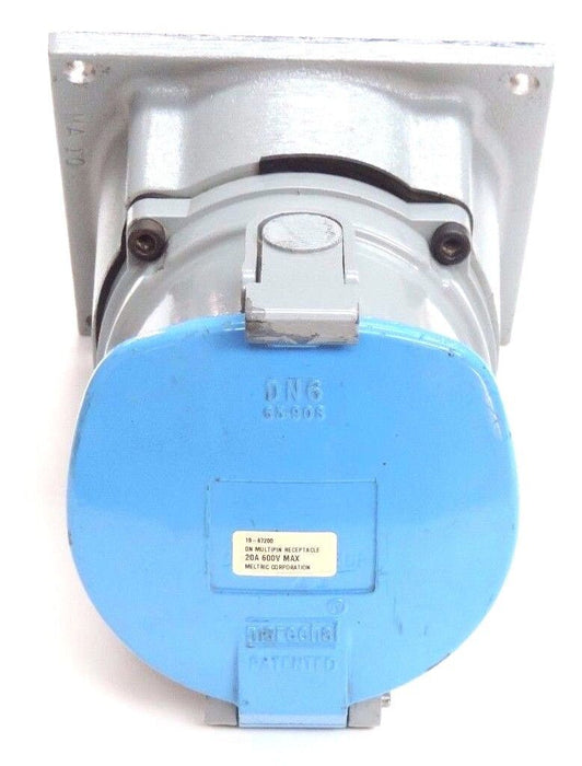 MELTRIC MARECHAL 19-67200 DN MULTIPIN RECEPTACLE 20A 600V DN6 63-90S
