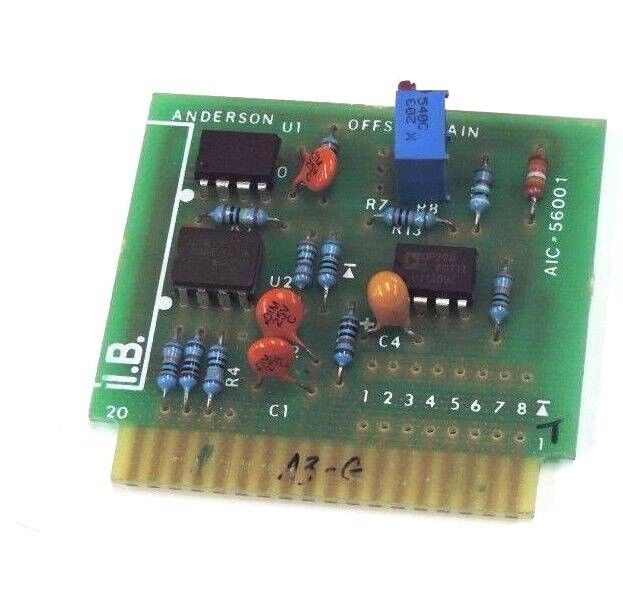 ANDERSON AIC-56001 OFFSET GAIN BOARD DIGITRONICS CB164B, 56001