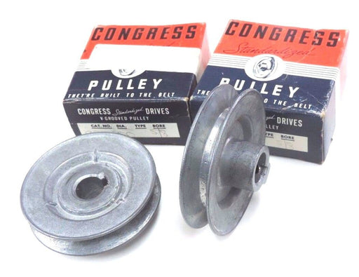 LOT OF 2 NIB CONGRESS CA 300 5/8'' BORE V-GROOVED PULLEYS CA300