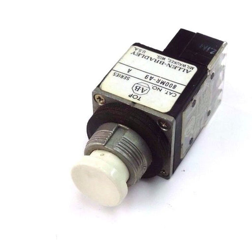 ALLEN BRADLEY 800MR-A9 PUSHBUTTON 800MRA9 SER. A WHITE, W/ 800M-XA SER. B BLOCK