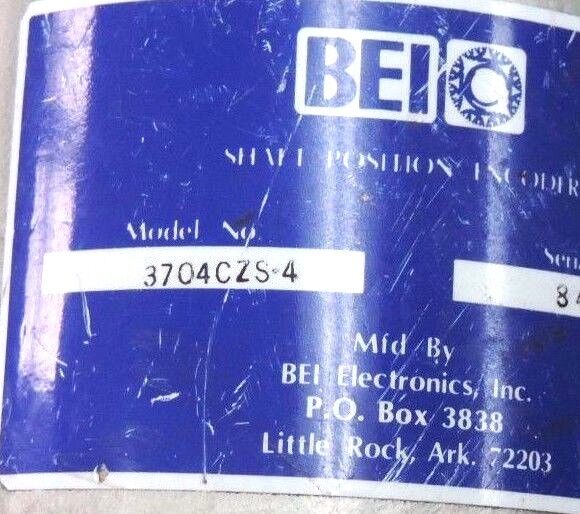 BEI 3704CZS-4 SHAFT POSITION ENCODER 3704CZS4